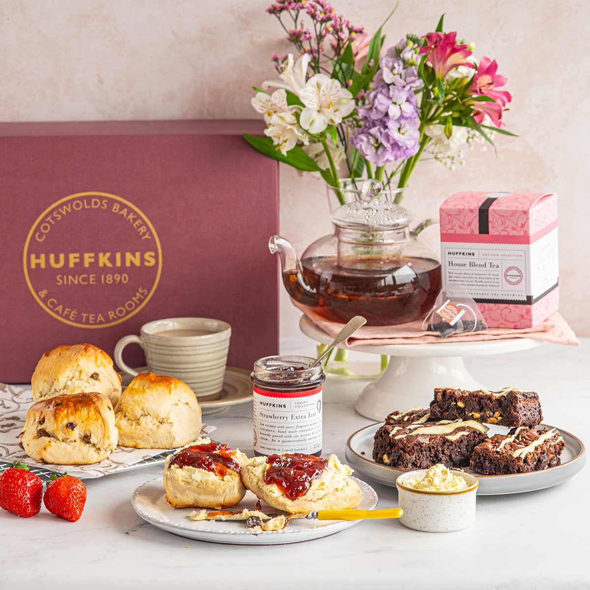 Afternoon Tea Treats Hamper Box