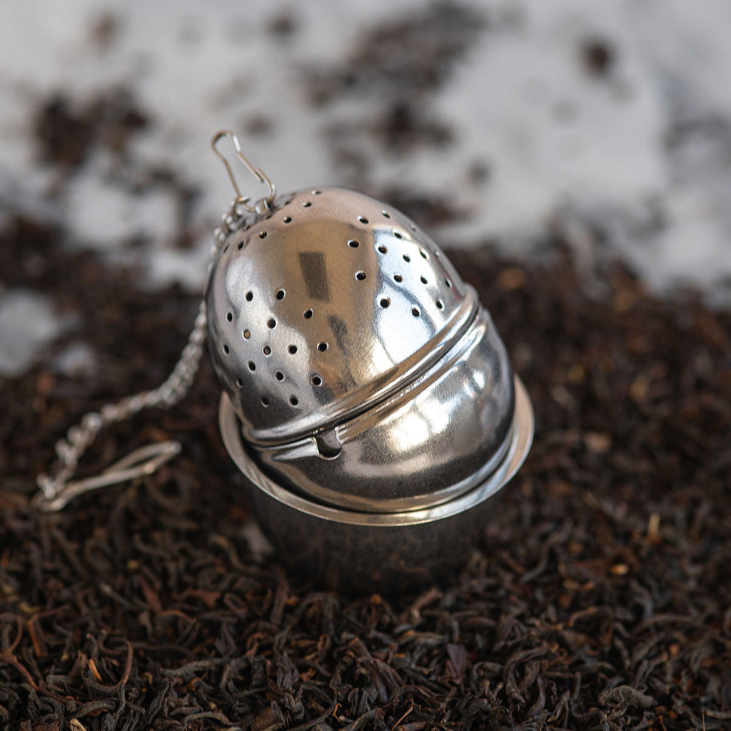 Tea Straining Examples Loose Leaf Tea Strainer with Drip Cup & Huffkins UK